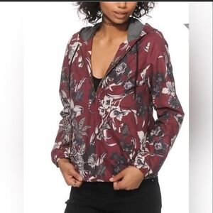 Obey Orchid Maroon Hooded Jacket